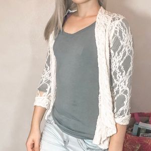 White lace jacket